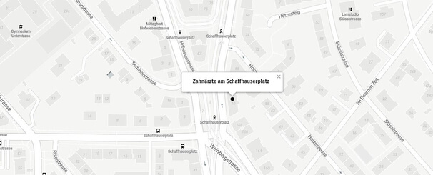 zahnarzt zürich schaffhauserplatz maps tablet