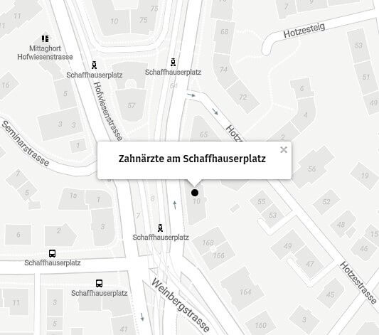 zahnarzt zürich schaffhauserplatz maps mobile